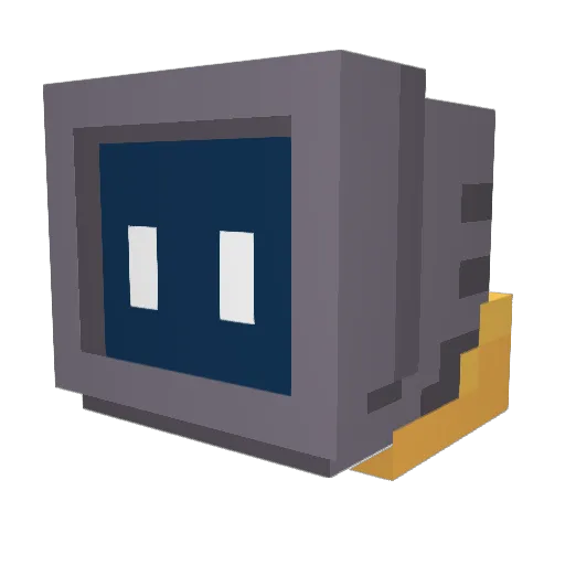Blasthh Minecraft avatar head, 3D render