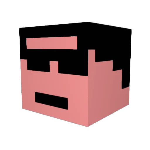 BlastixRiotz Minecraft avatar head, 3D render