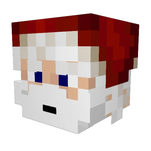 Blastniac Minecraft avatar head, 3D render