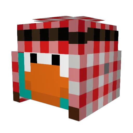 BlastoffBOI Minecraft avatar head, 3D render