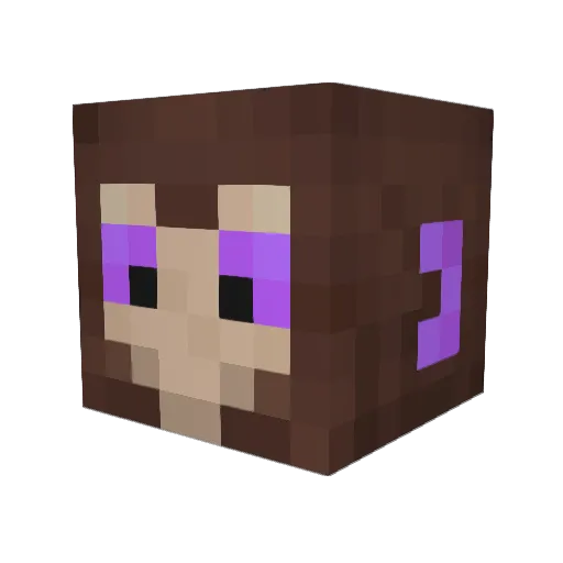 BlastoffMine Minecraft avatar head, 3D render