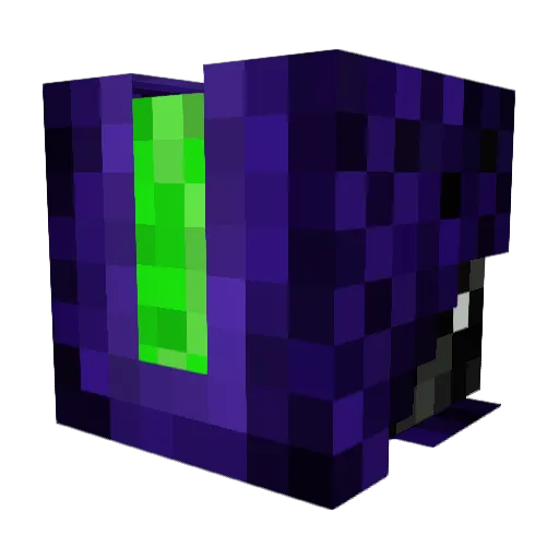 Blastorox Minecraft avatar head, 3D render
