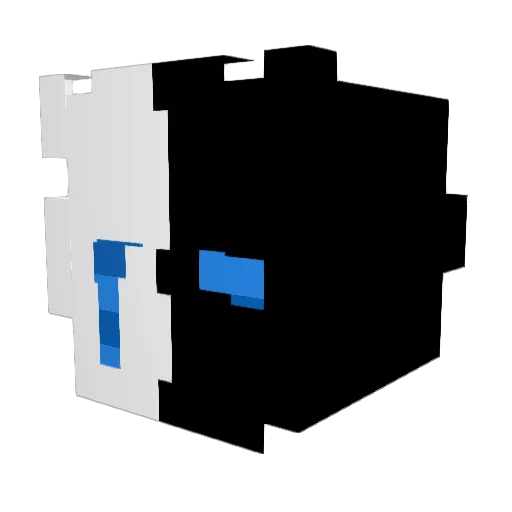 Blatant201 Minecraft avatar head, 3D render