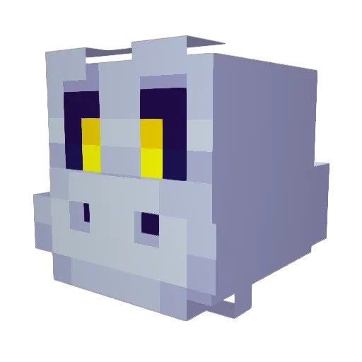BlatantBuffoon Minecraft avatar head, 3D render