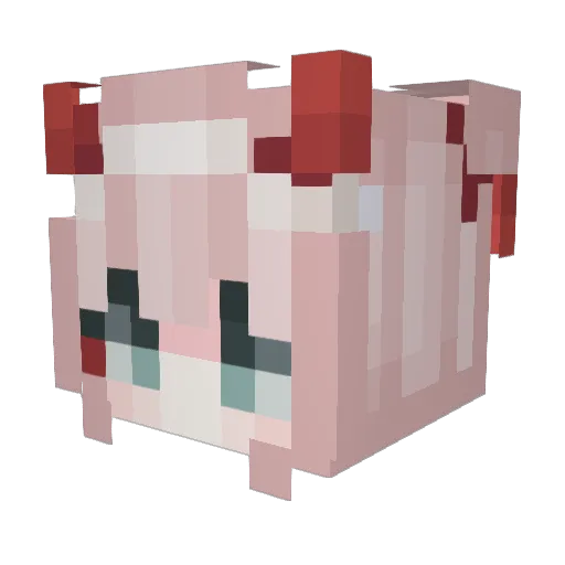 BlatantlyCloset Minecraft avatar head, 3D render