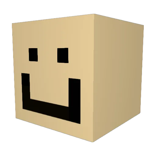 BlaueErdnuss Minecraft avatar head, 3D render