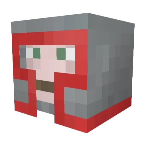 Blauer_Max Minecraft avatar head, 3D render