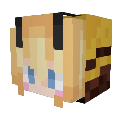 Blauer_schatten Minecraft avatar head, 3D render