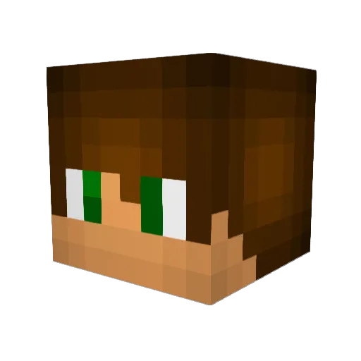 Blausey_Boss Minecraft avatar head, 3D render