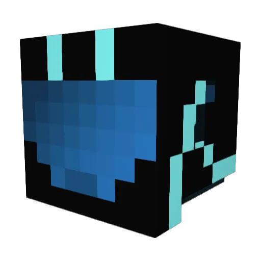 Blaustern03 Minecraft avatar head, 3D render