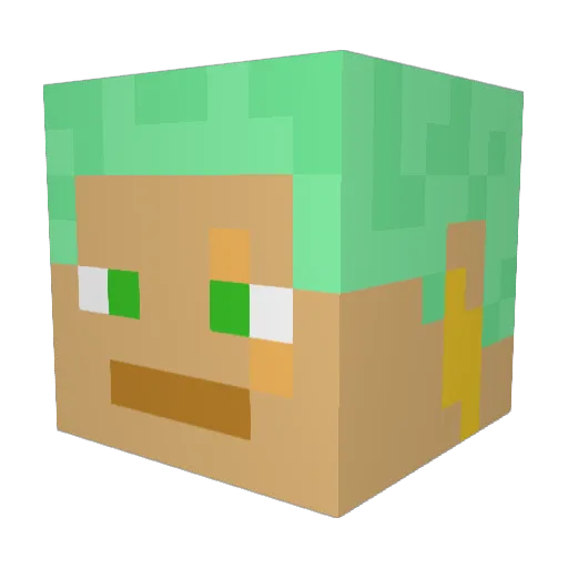 Blayde99 Minecraft avatar head, 3D render