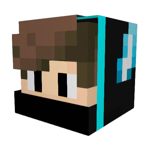 Blaz88 Minecraft avatar head, 3D render