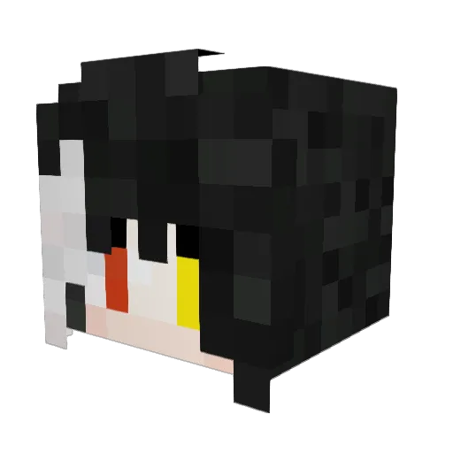 BlazVII Minecraft avatar head, 3D render