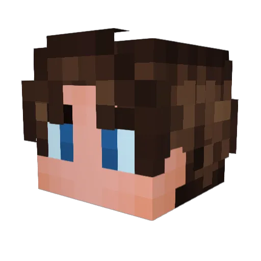 Blaze200754 Minecraft avatar head, 3D render