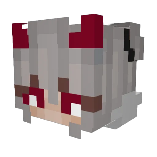 Blaze2612 Minecraft avatar head, 3D render