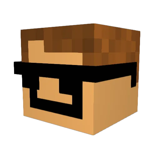 Blaze3000 Minecraft avatar head, 3D render