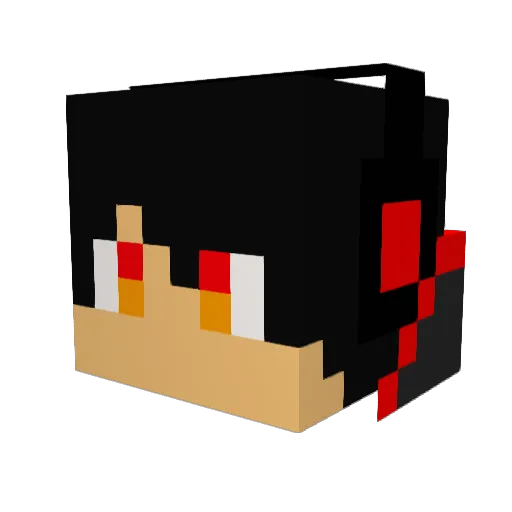 Blaze786_ Minecraft avatar head, 3D render