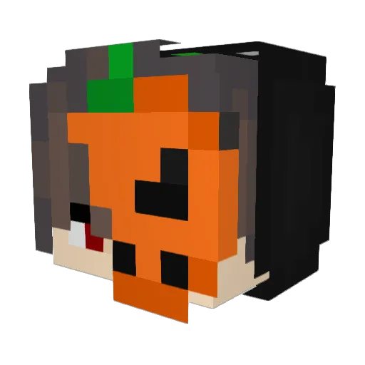 BlazeBlinder Minecraft avatar head, 3D render