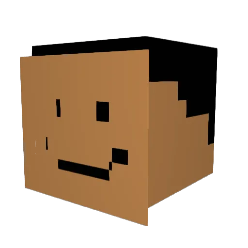 BlazeBringer80 Minecraft avatar head, 3D render
