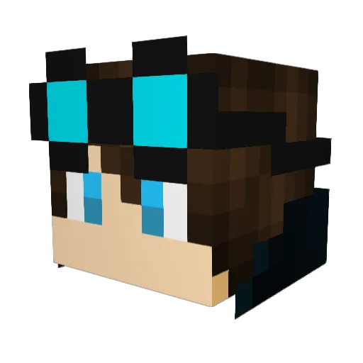 BlazeCrepeer4 Minecraft avatar head, 3D render