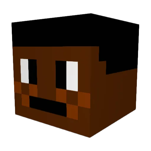 BlazeCutiee Minecraft avatar head, 3D render