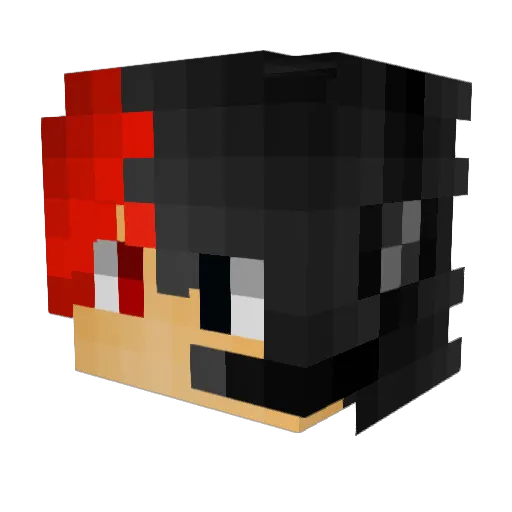 BlazeEmber25 Minecraft avatar head, 3D render