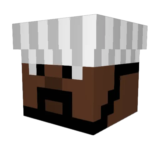 BlazeHQ Minecraft avatar head, 3D render
