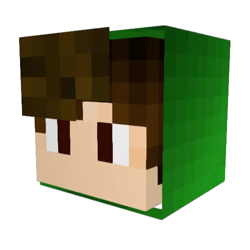BlazeHunter1 Minecraft avatar head, 3D render