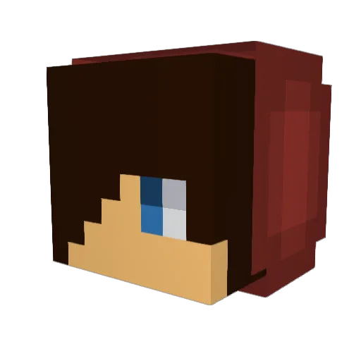 BlazeInferni Minecraft avatar head, 3D render
