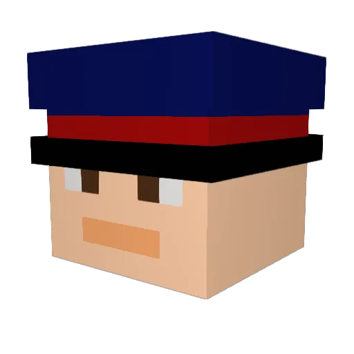 BlazeKid649 Minecraft avatar head, 3D render