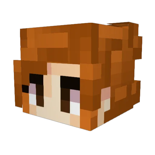BlazeLion Minecraft avatar head, 3D render