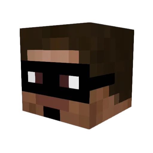 BlazeLove666 Minecraft avatar head, 3D render