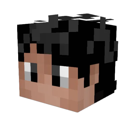 BlazeM5 Minecraft avatar head, 3D render