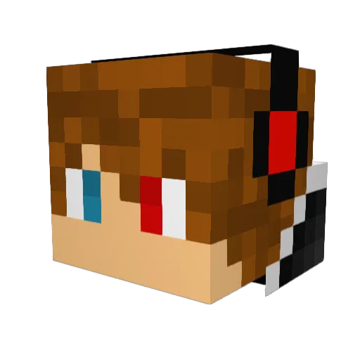 BlazeMonster1224 Minecraft avatar head, 3D render