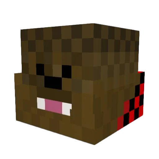 BlazeNM Minecraft avatar head, 3D render