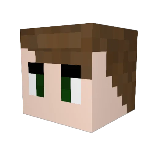 BlazeRodBandit Minecraft avatar head, 3D render