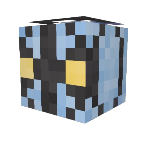 BlazeSword7 Minecraft avatar head, 3D render