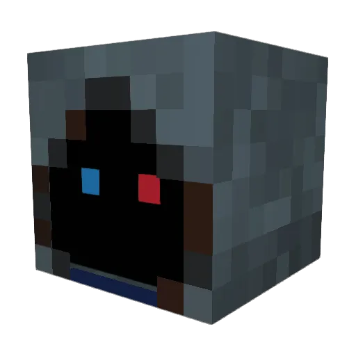 BlazeTX Minecraft avatar head, 3D render