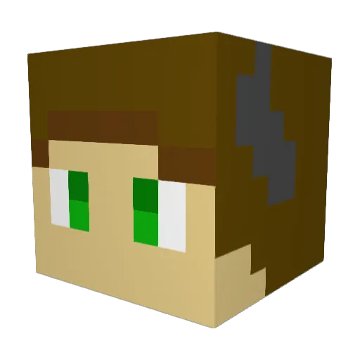 BlazeTheGoat278 Minecraft avatar head, 3D render