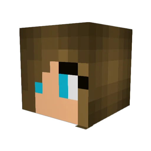 BlazeTroll Minecraft avatar head, 3D render