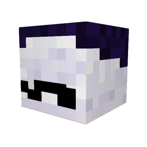 Blaze_16 Minecraft avatar head, 3D render