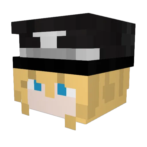 Blaze_SAS Minecraft avatar head, 3D render