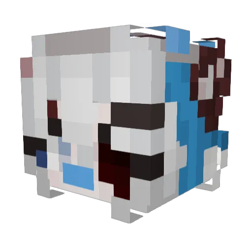 Blaze_rawrawwMC Minecraft avatar head, 3D render