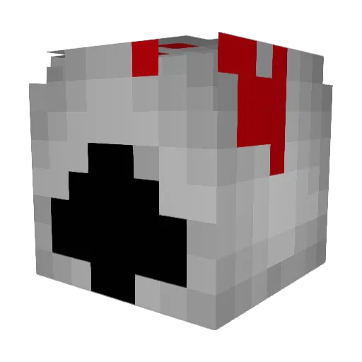 Blazeandre Minecraft avatar head, 3D render