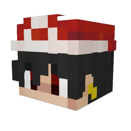BlazedMonarch Minecraft avatar head, 3D render