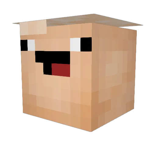Blazeeee Minecraft avatar head, 3D render