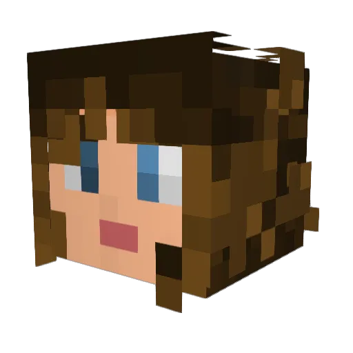 Blazefire29 Minecraft avatar head, 3D render