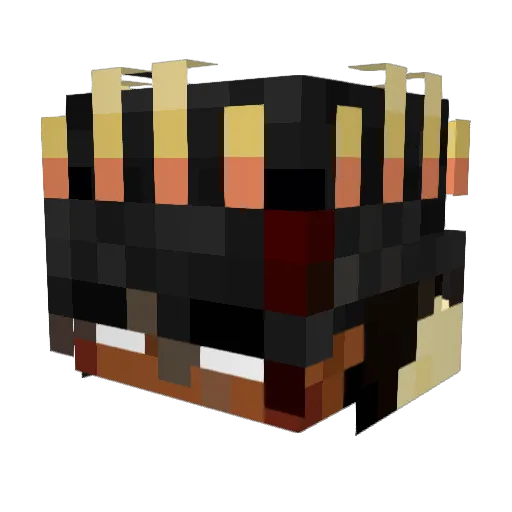 Blazeify Minecraft avatar head, 3D render