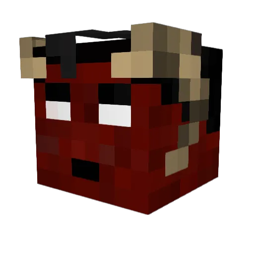 BlazekTurkei Minecraft avatar head, 3D render