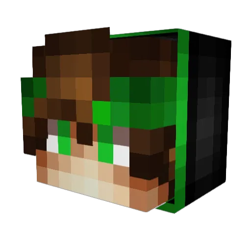 Blazekamp Minecraft avatar head, 3D render